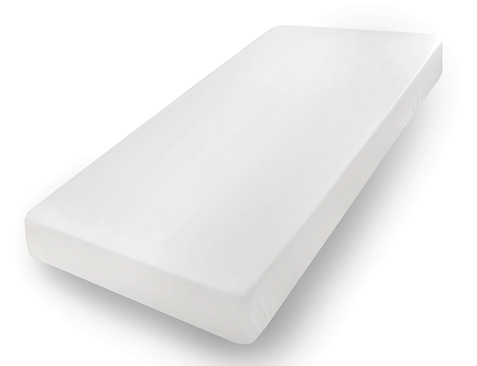 Prześcieradło jersey z lycrą Herrent  z gumą na materac 200x90 cm białe  