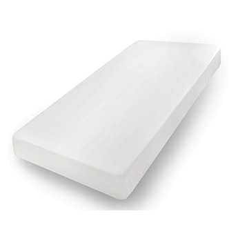 Prześcieradło jersey z lycrą Herrent  z gumą na materac 200x90 cm białe 