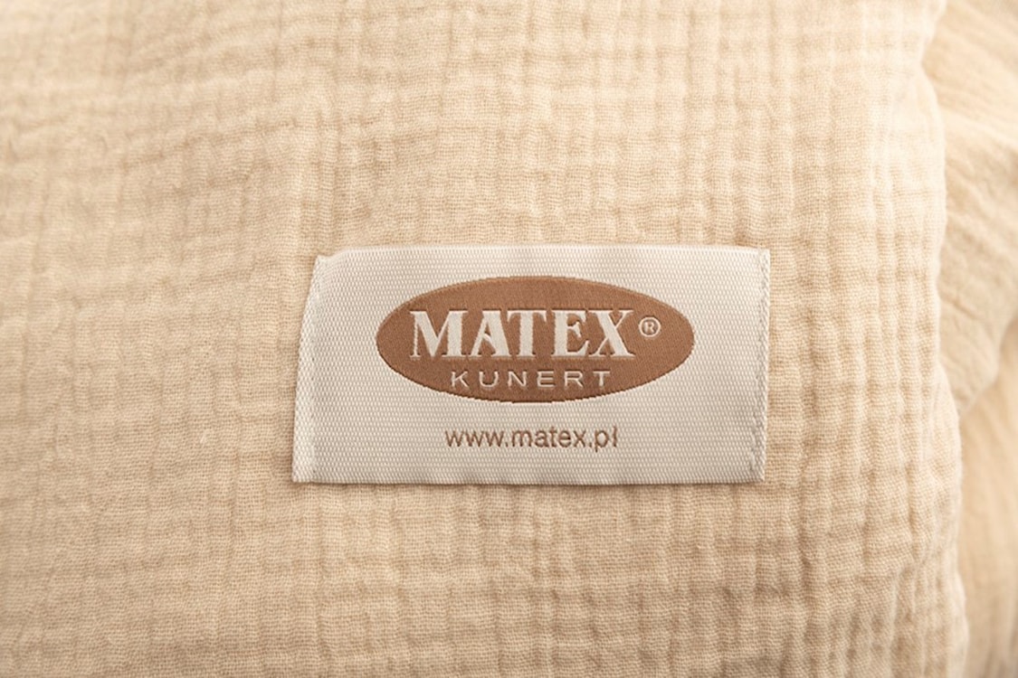 Komplet pościeli bawełnianej Muslin 200x160 cm z dwiema poszewkami na poduszkę 80x70 cm beżowa  - zdjęcie 4