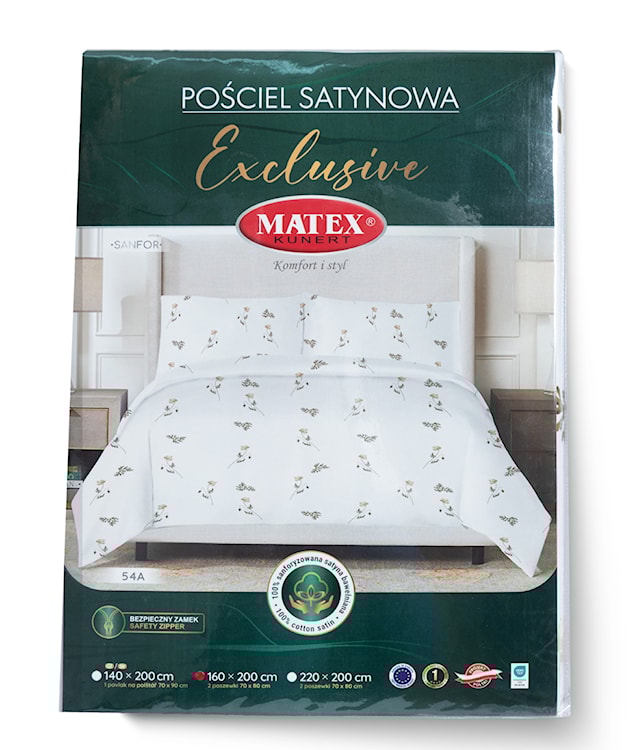 Pościel satynowa Exclusive delikatna łąka 200x160 cm z dwiema poszewkami na poduszkę 80x70 cm  - zdjęcie 6