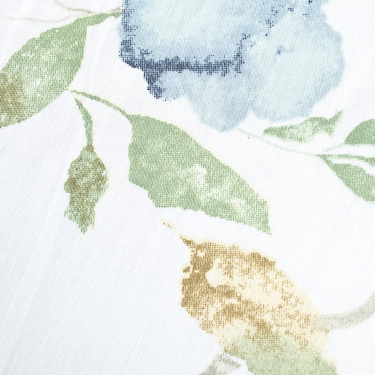 Pościel satynowa Exclusive łąka z niebieskimi kwiatami 200x160 cm z dwiema poszewkami na poduszkę 80x70 cm  - zdjęcie 4