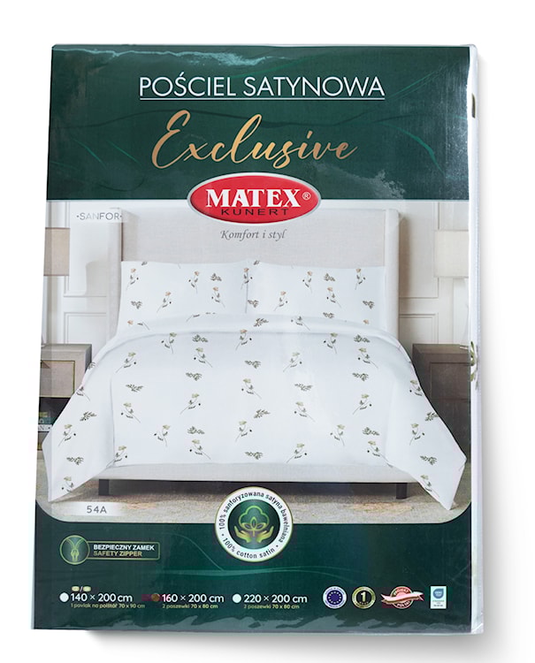 Pościel satynowa Exclusive delikatna łąka 200x140 cm z poszewką na poduszkę 90x70cm  - zdjęcie 6