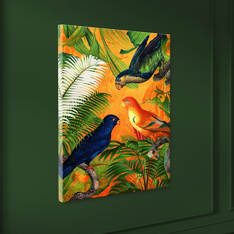 Obraz Orange Parrot 100x70 cm wielokolorowy  - zdjęcie 4