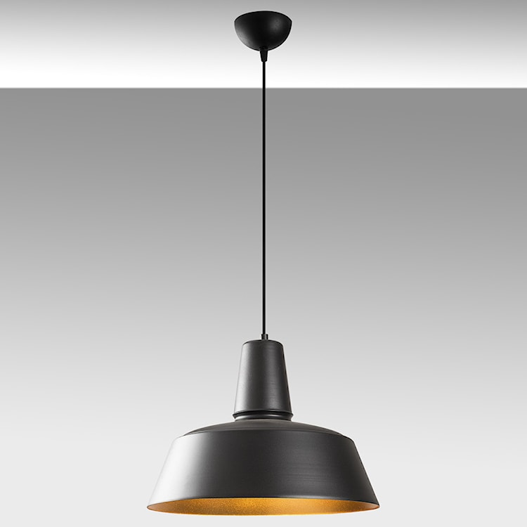 Lampa sufitowa Ardulace średnica 40 cm czarna  - zdjęcie 4
