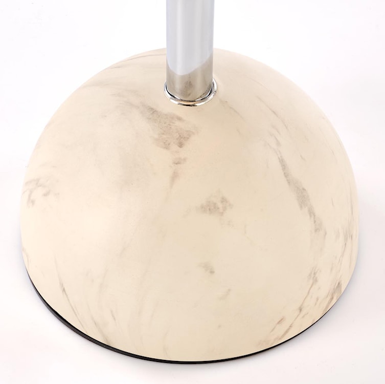 Stolik kawowy Calvane okrągły 40 cm brązowy/beżowy marmur  - zdjęcie 4