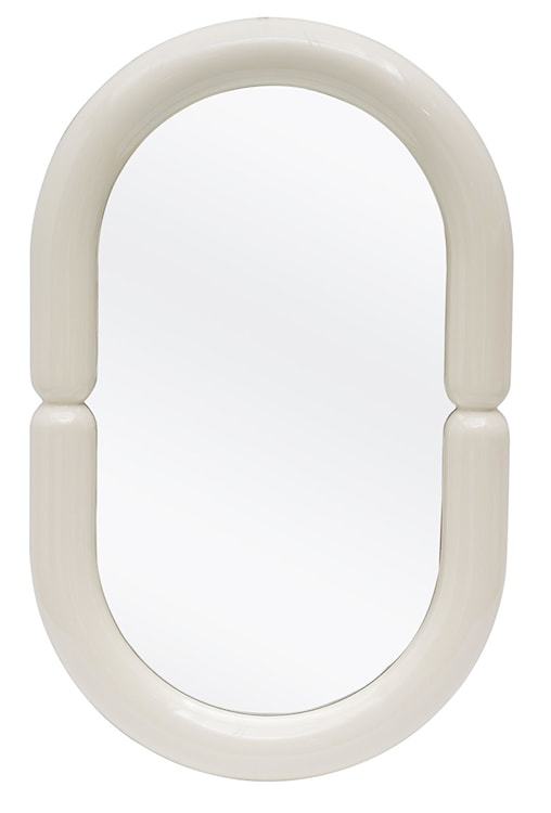 Lustro Noctiss 80x50 cm w białej ramie 