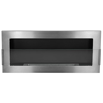 Biokominek Maltern 90x40 cm z szybą INOX srebrny z certyfikatem TÜV