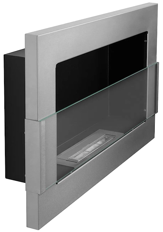 Biokominek Maltern 65x40 cm z szybą INOX srebrny z certyfikatem TÜV  - zdjęcie 4