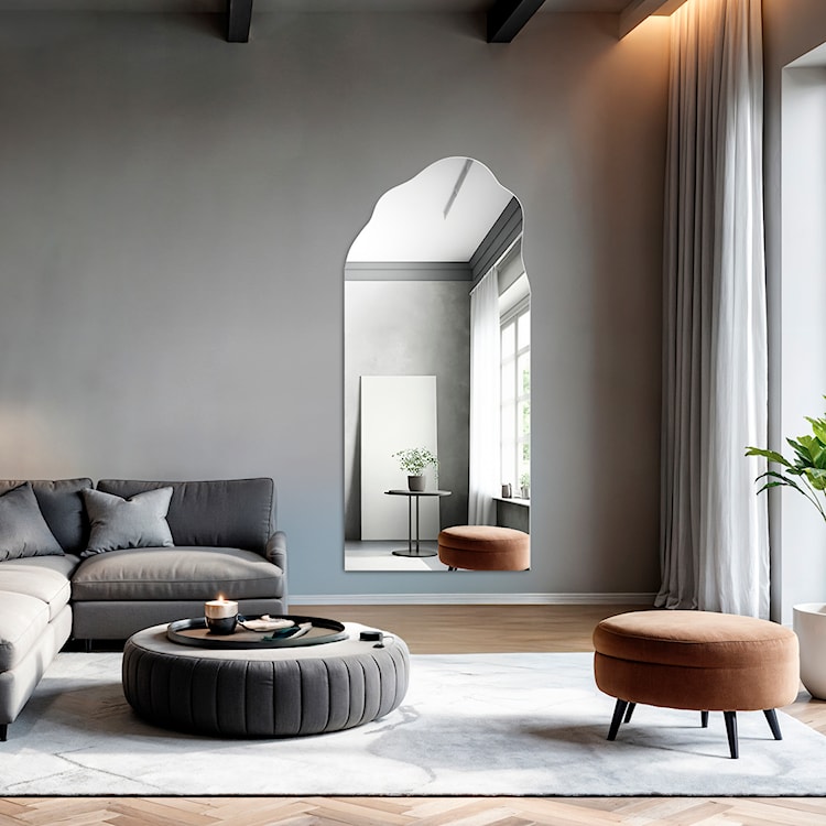 Lustro ścienne Auro 155x90 cm półowalne  - zdjęcie 2