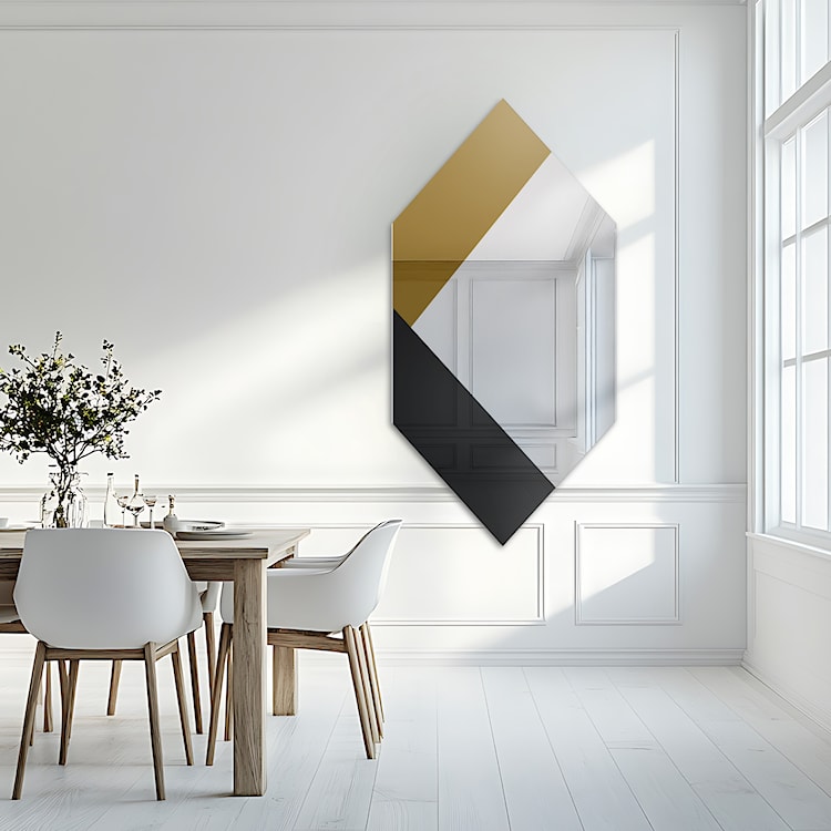 Lustro ścienne Madam 100x50 cm czarno-złote  - zdjęcie 2