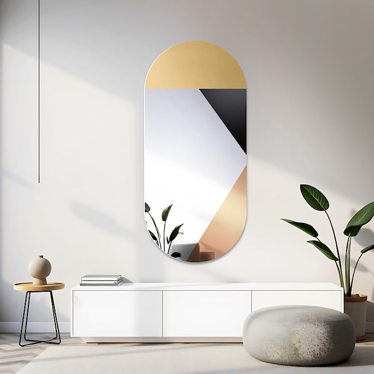 Lustro ścienne Rio 140x70 cm z kolorową taflą  - zdjęcie 2
