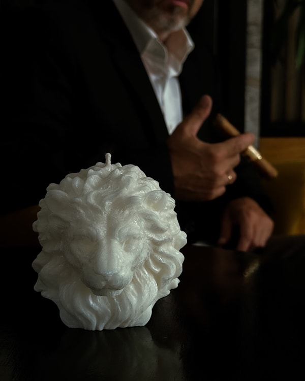 Świeca z wosku palmowego Lion Head 500 g  - zdjęcie 4