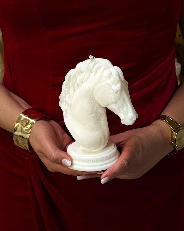 Świeca z wosku palmowego Horse Head 360 g  - zdjęcie 4