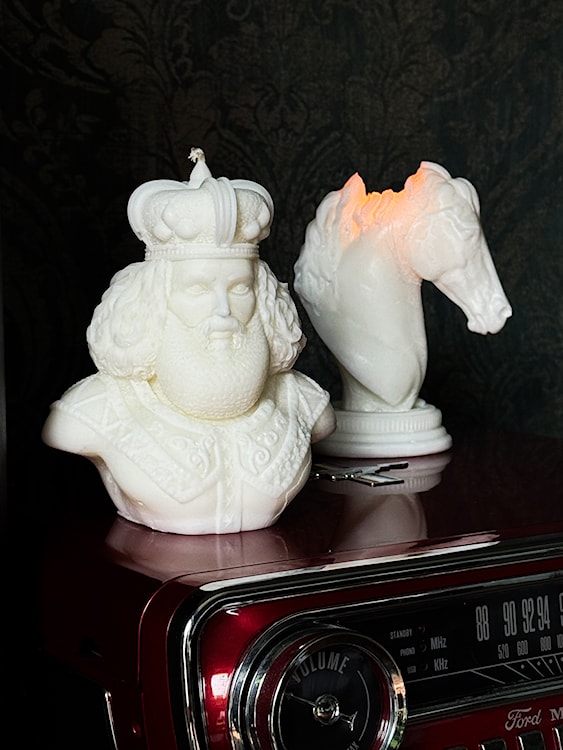 Świeca z wosku palmowego Horse Head 360 g  - zdjęcie 6