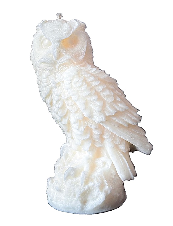 Świeca z wosku palmowego Owl Statue 350 g 
