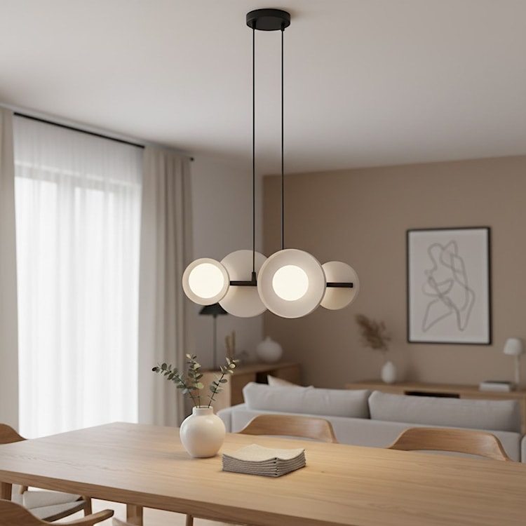 Lampa wisząca Model x4 ciepły szary  - zdjęcie 2