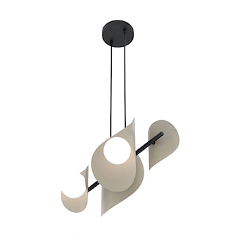 Lampa wisząca Elementi x4 mokka