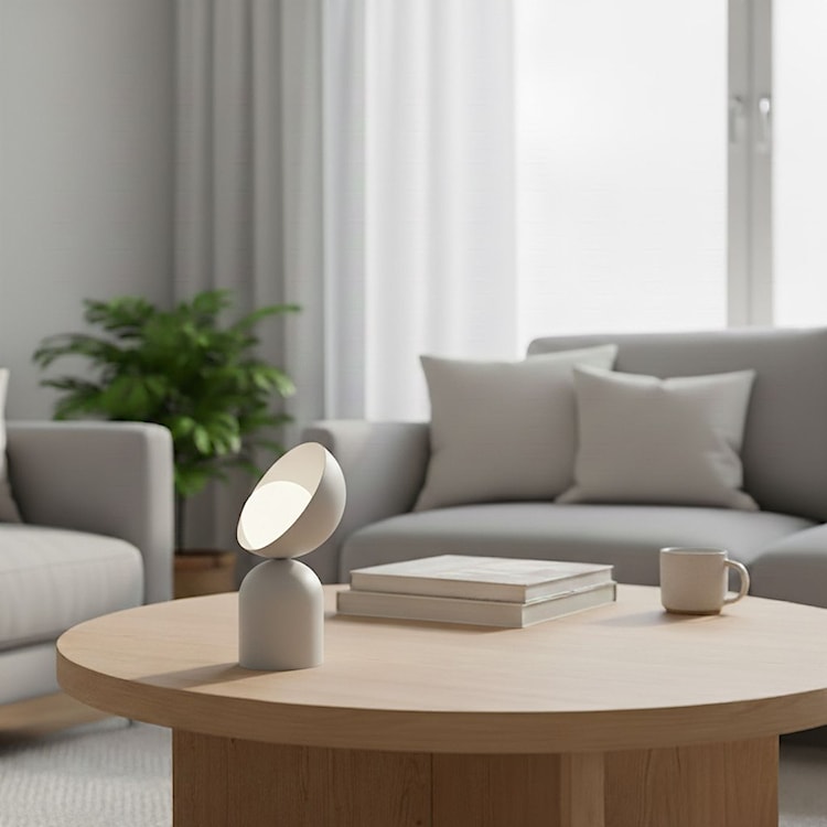 Lampa stołowa Boto ciepły szary  - zdjęcie 2