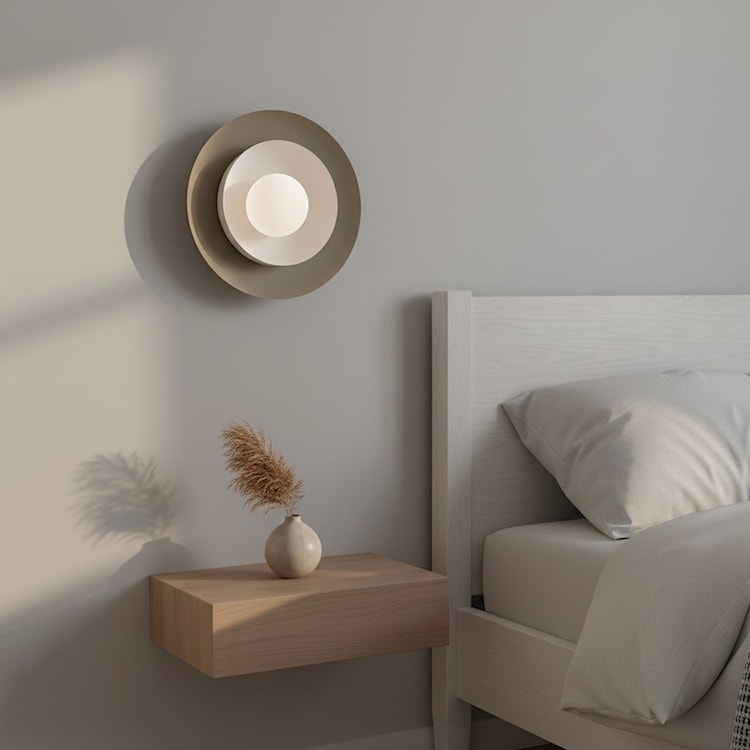 Kinkiet Poppi mokka/biały  - zdjęcie 2