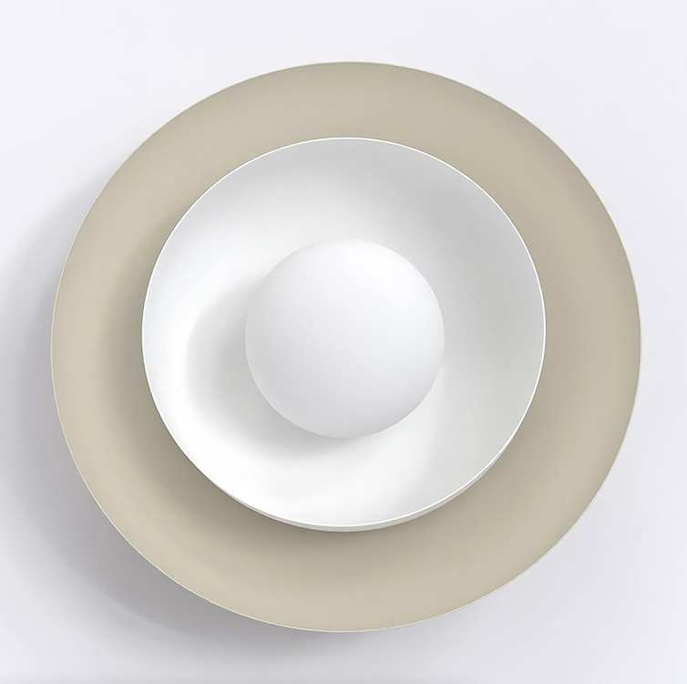 Kinkiet Poppi mokka/biały  - zdjęcie 3