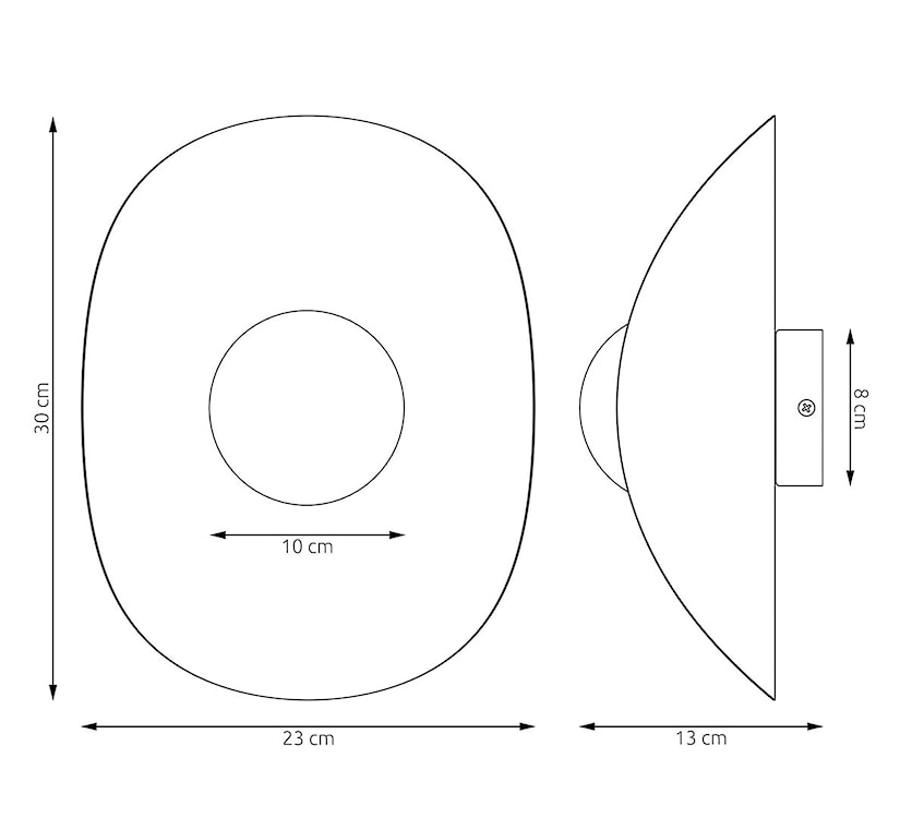Kinkiet ścienny Fiero 30 cm mokka  - zdjęcie 5