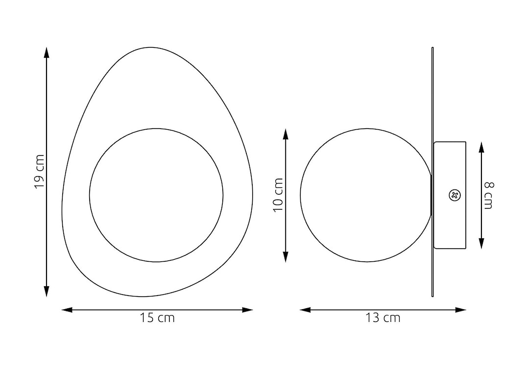 Kinkiet Oveeyo czarny  - zdjęcie 4