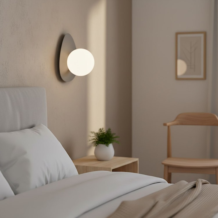 Kinkiet Oveeyo ciepły szary  - zdjęcie 2