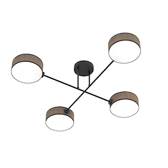 Lampa wisząca Maga x4 czarno-brązowa