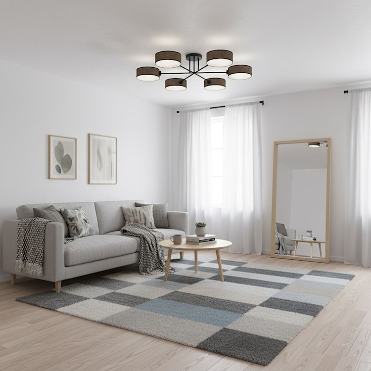 Lampa wisząca Maga x6 czarno-brązowa  - zdjęcie 2