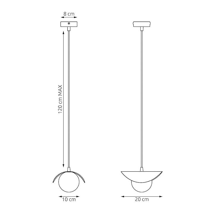 Lampa wisząca Ritual biała  - zdjęcie 3