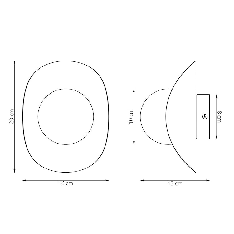Kinkiet ścienny Fiero 20 cm ciepły szary  - zdjęcie 4