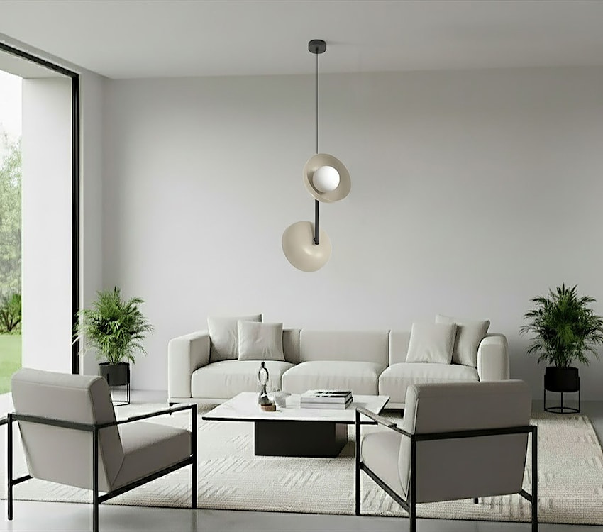 Lampa wisząca Vanila x2 mokka  - zdjęcie 2