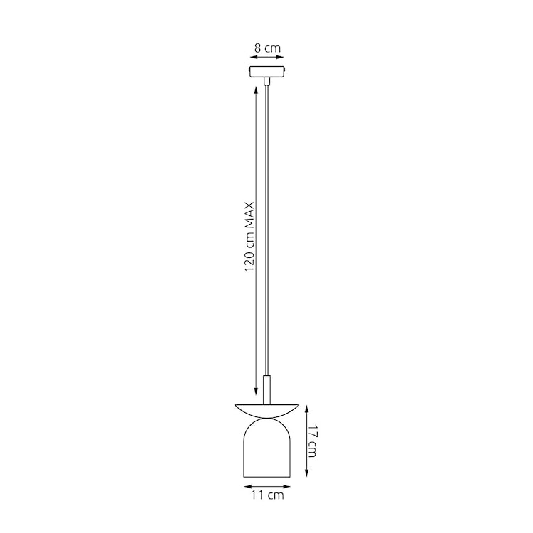Lampa wisząca Ego czarny/ciepły szary  - zdjęcie 4