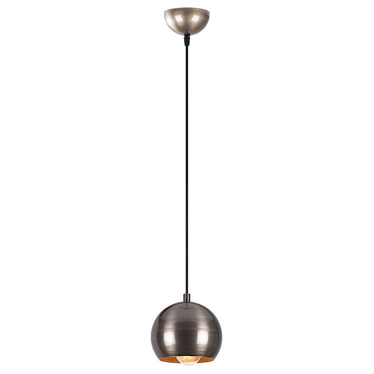 Lampa wisząca Kiento w kształcie kuli średnica 30 cm srebrna  - zdjęcie 2