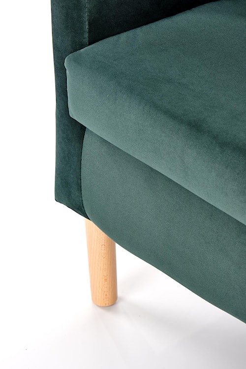 Fotel kubełkowy Gulamiss velvet zielony  - zdjęcie 4
