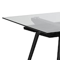 Stół do jadalni Brunno 180x90 cm ze szklanym blatem  - zdjęcie 11