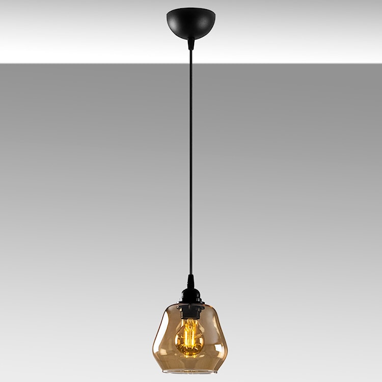 Lampa sufitowa Zelotti ze szklanym kloszem średnica 15 cm  - zdjęcie 5