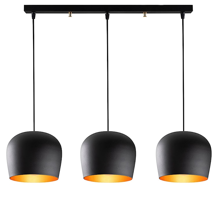 Lampa wisząca nowoczesna Pavitaries x3 czarna 