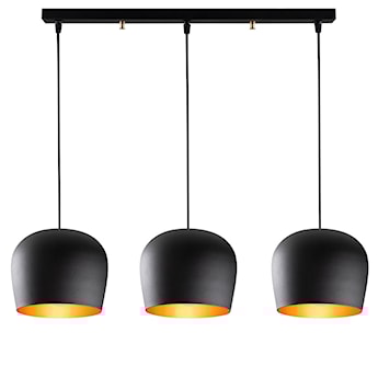 Lampa wisząca nowoczesna Pavitaries x3 czarna