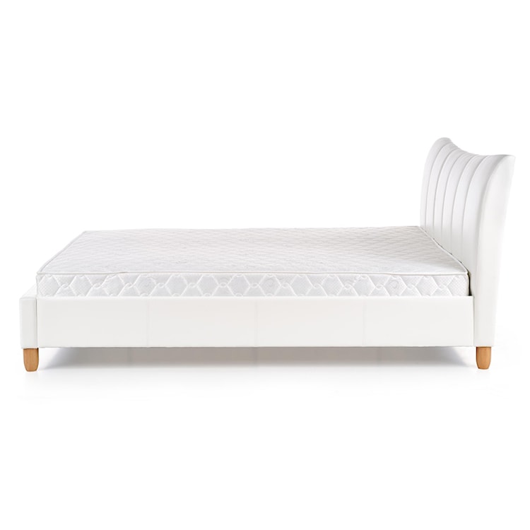 Łóżko tapicerowane Pinho białe  - zdjęcie 5