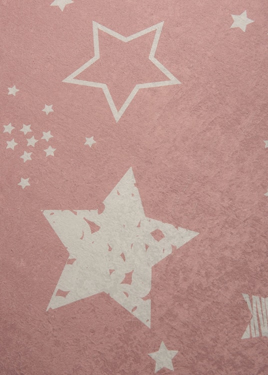 Dywan do pokoju dziecięcego Dinkley Gwiazdy różowy 100x160 cm  - zdjęcie 3