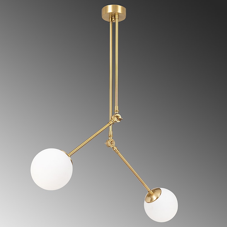 Lampa wisząca Nizatic x2 złoto-biała  - zdjęcie 4
