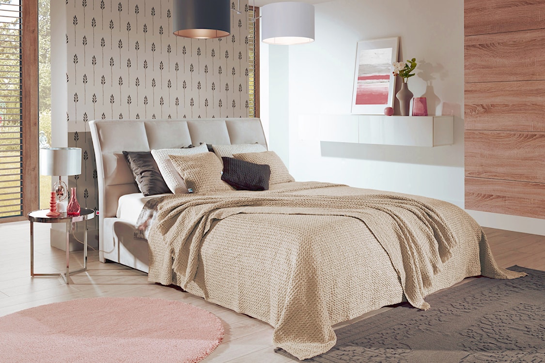 Narzuta na łóżko Alpinia bawełniana kremowa 180x240 cm  - zdjęcie 2