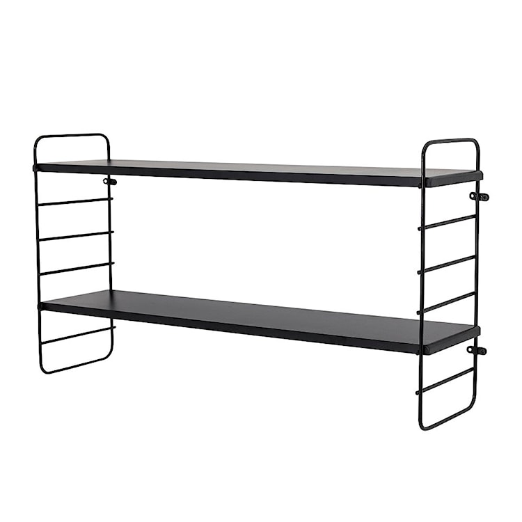 Półka ścienna Ardara 65 cm czarna