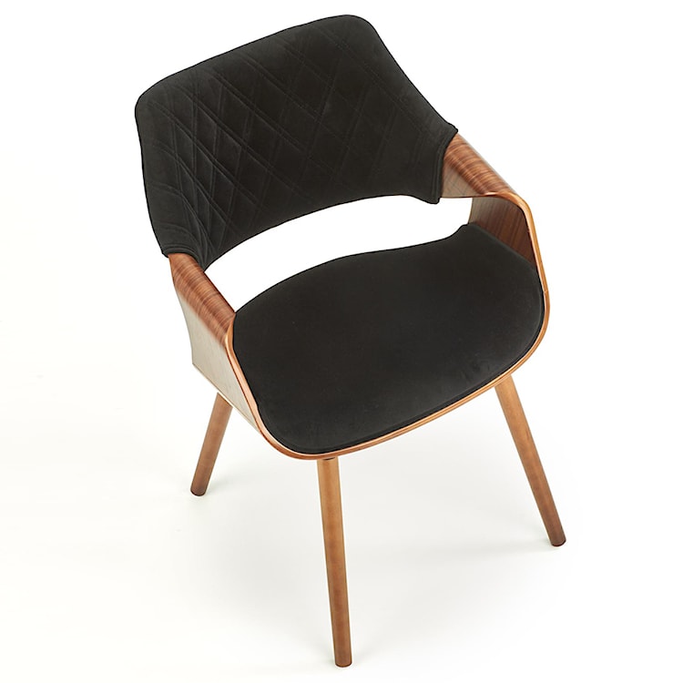 Krzesło tapicerowane Salvatords czarne  - zdjęcie 6