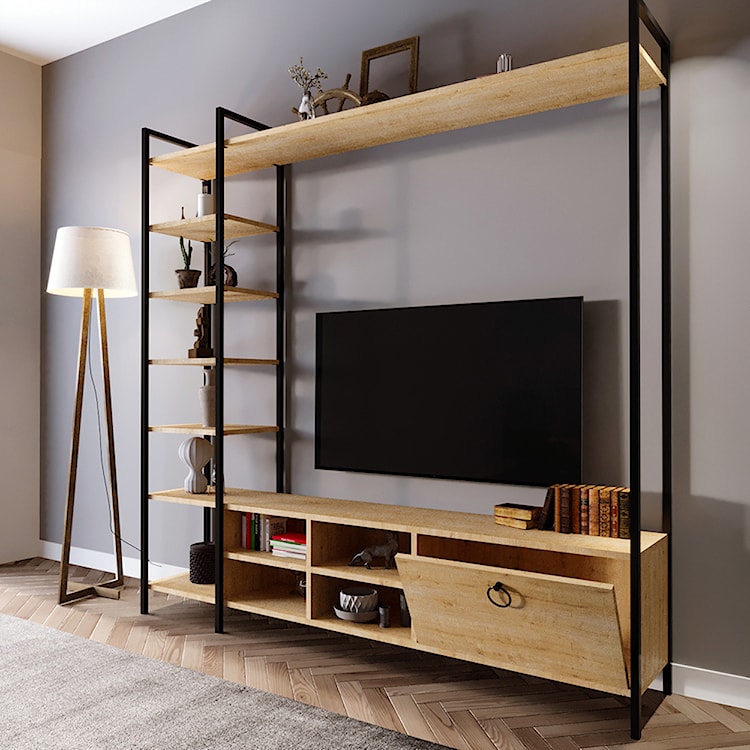 Komoda RTV Motal 180 cm dąb  - zdjęcie 2