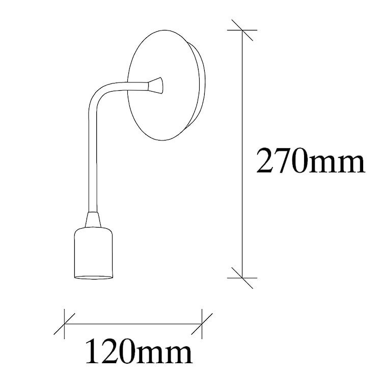 Kinkiet ścienny Daerto żarówka średnica 12 cm złoty  - zdjęcie 7