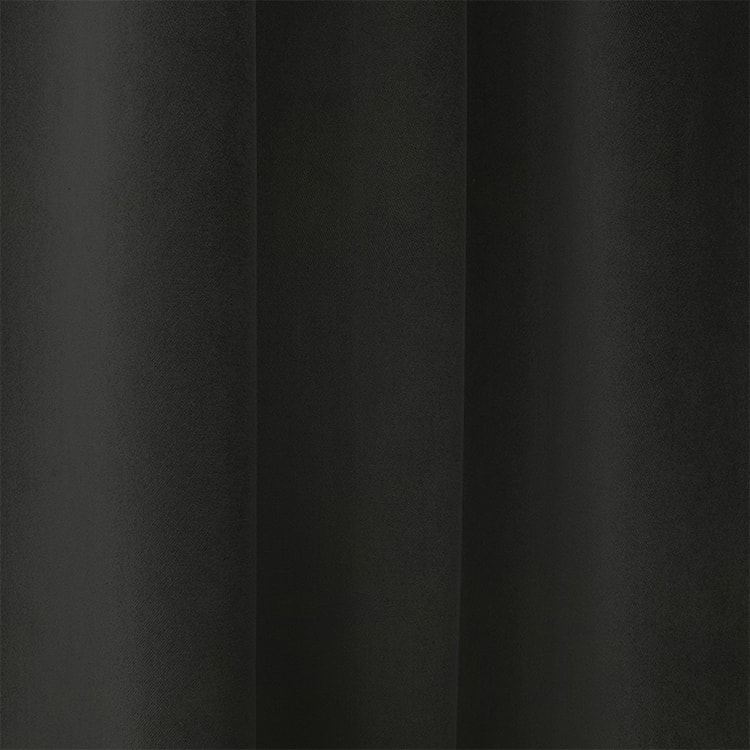 Zasłona do salonu Myrrhis w tkaninie PET FRIENDLY 280x270 cm czarna  - zdjęcie 20