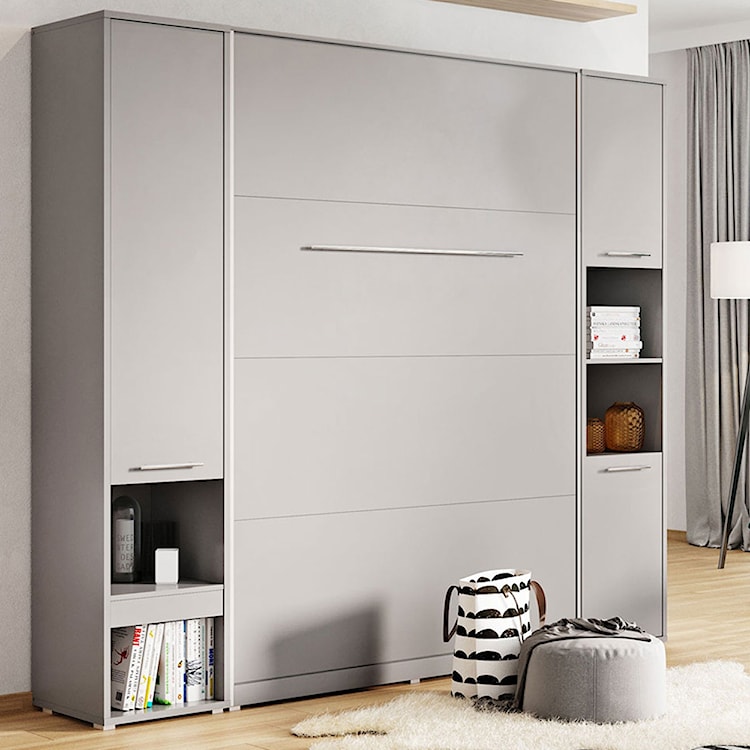 Regał Concept Pro z jedną zamykaną szafką Szary  - zdjęcie 2