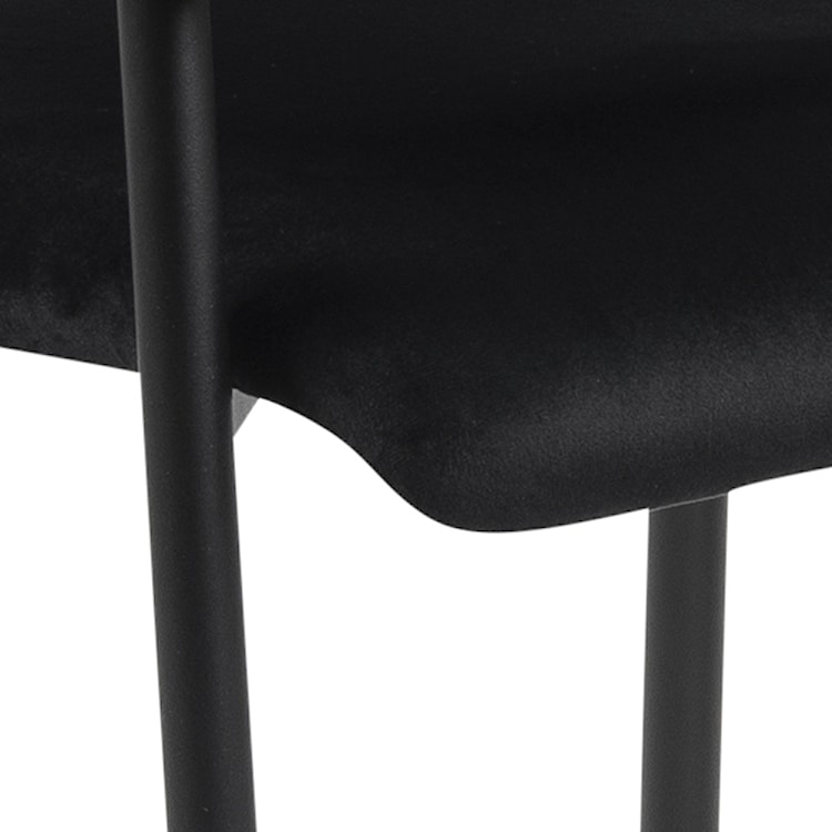 Krzesło tapicerowane Adansonia czarne  - zdjęcie 9